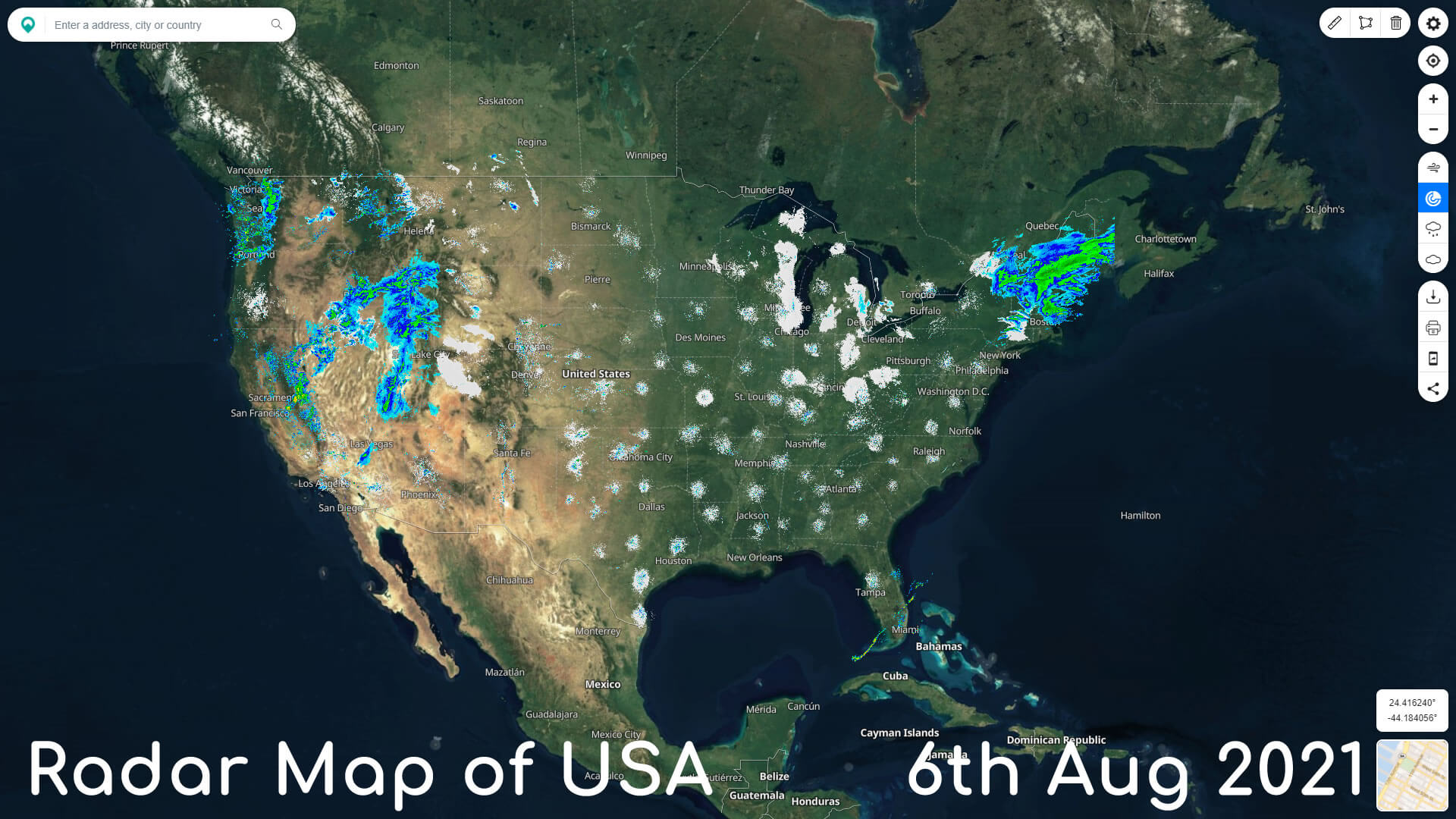 Radar Map of USA